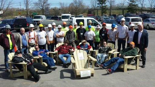 Northeast Regional Council of Carpenters Local 276 & Local 277 Judges the SkillsUSA, New York State Leadership Conference and Skills Championship
